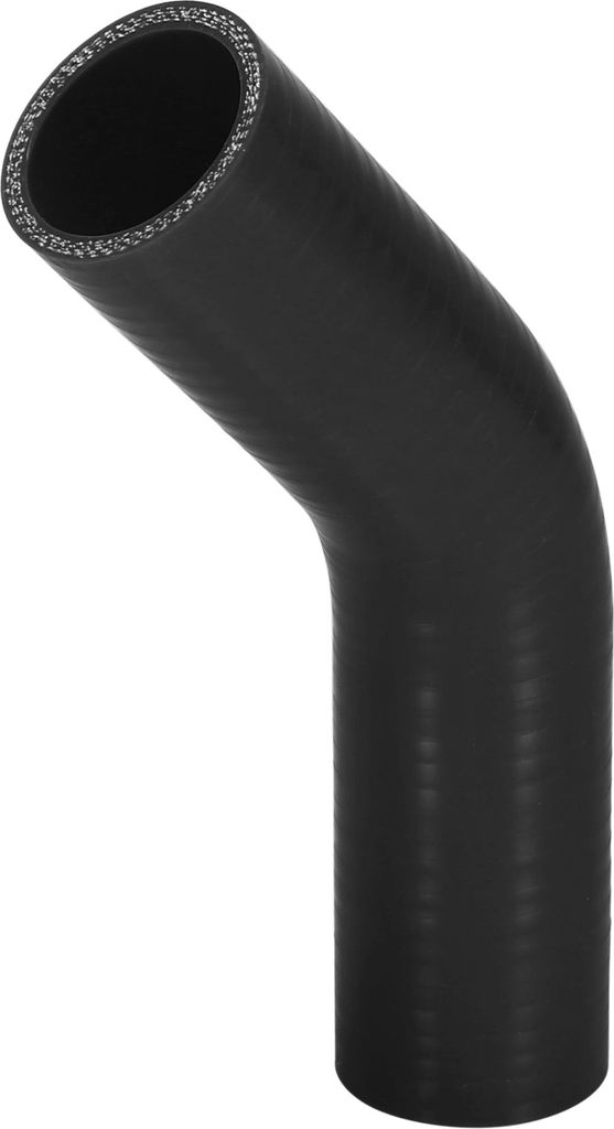 Auto 45 Grad Ladeluftkühler Silikonschlauch 38mm 1.5" Innendurchm. Schwarz