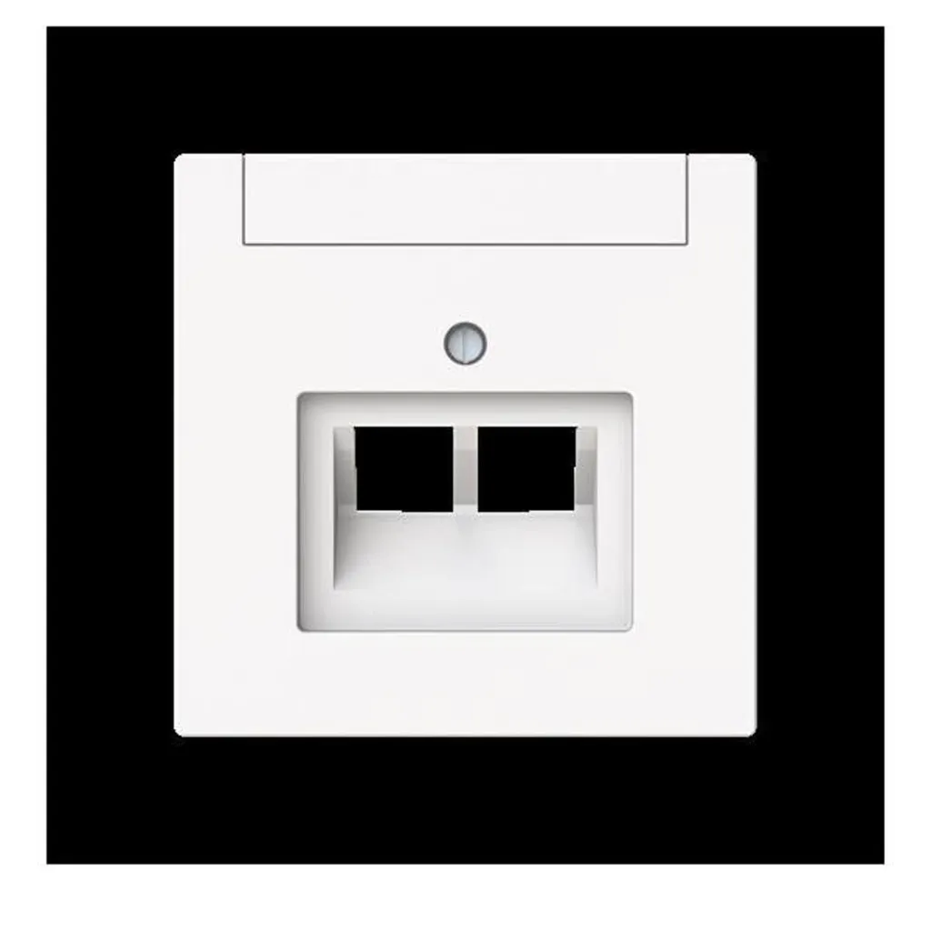 Cache double UAE Busch-Jaeger 1803-02-44M : Finition parfaite murale