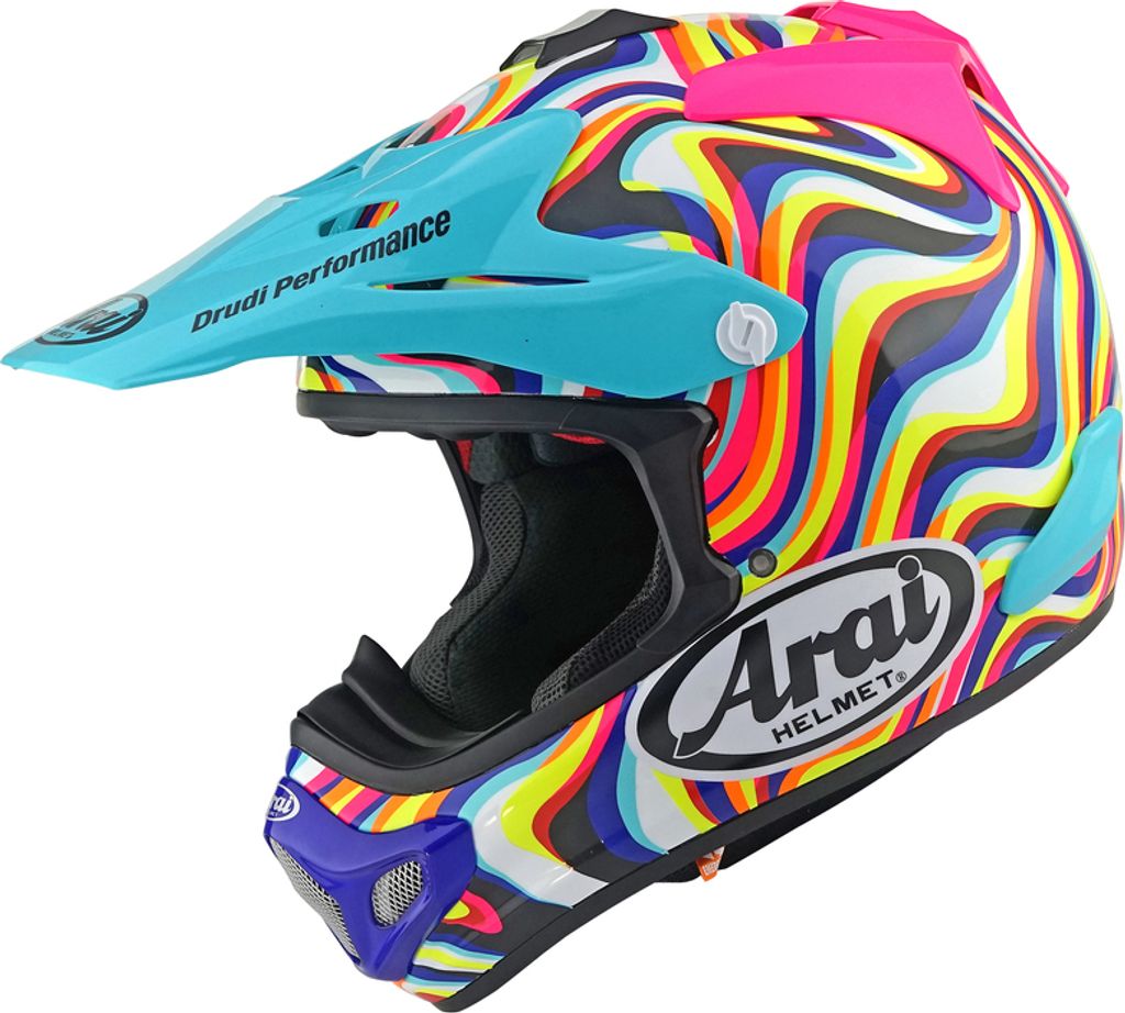ARAI MX-V EVO Helm Stream - Blau Größe: L