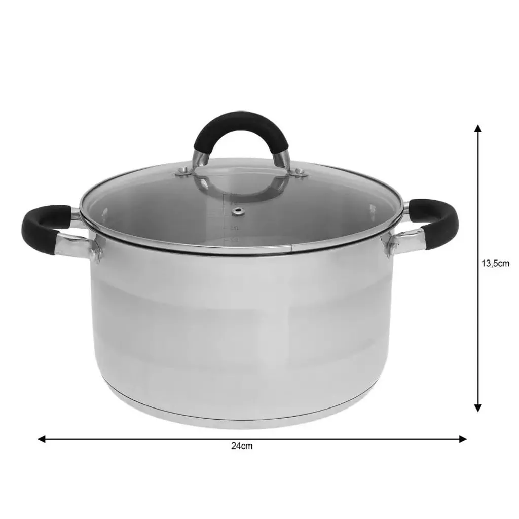 Pentola quadrata in marmo con coperchio in vetro, rivestimento in marmo KINGHOFF (6,5 L