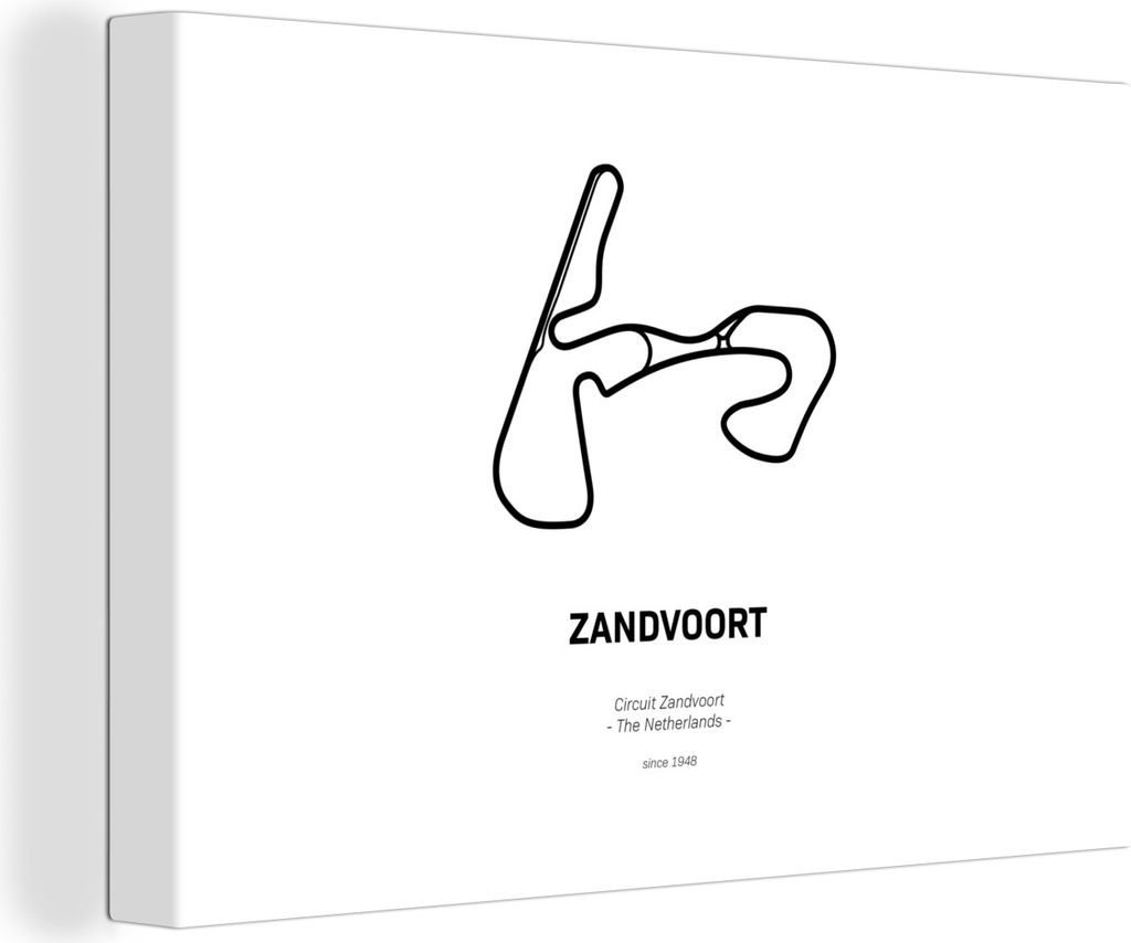 OneMillionCanvasses - Leinwandbilder - 140x90 cm, Formel 1 - Rundkurs - Zandvoort, Wandbilder Kunstdruck Wanddekoration