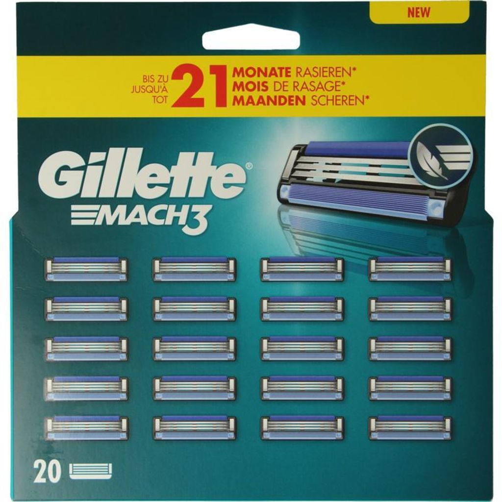 Gillette Mach3 Blades (18 stuks) Productafbeelding 