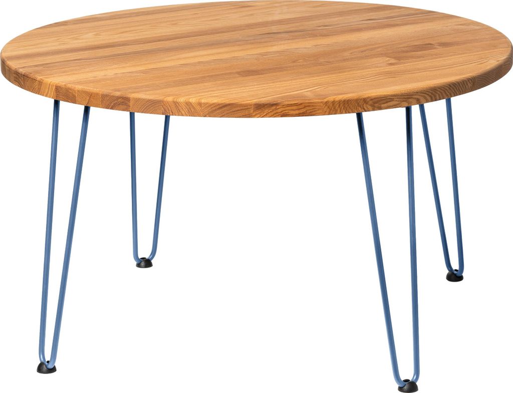 LAMO Manufaktur Couchtisch rund aus Holz 80 cm | Beistelltisch couch | Wohnzimmertisch rund, Kaffeetisch, runder Couchtisch | Stärke: 28 mm, Farbe...