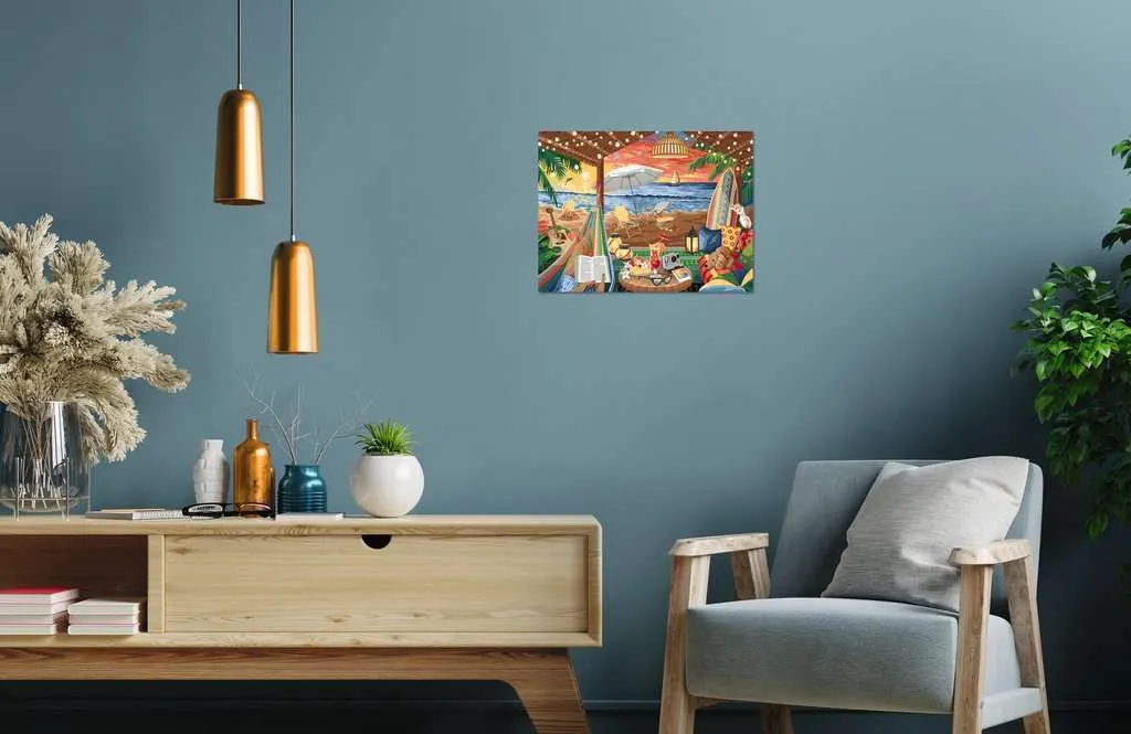 Puzzle 1000 pièces avec finition Softclick Cabane de plage 20276