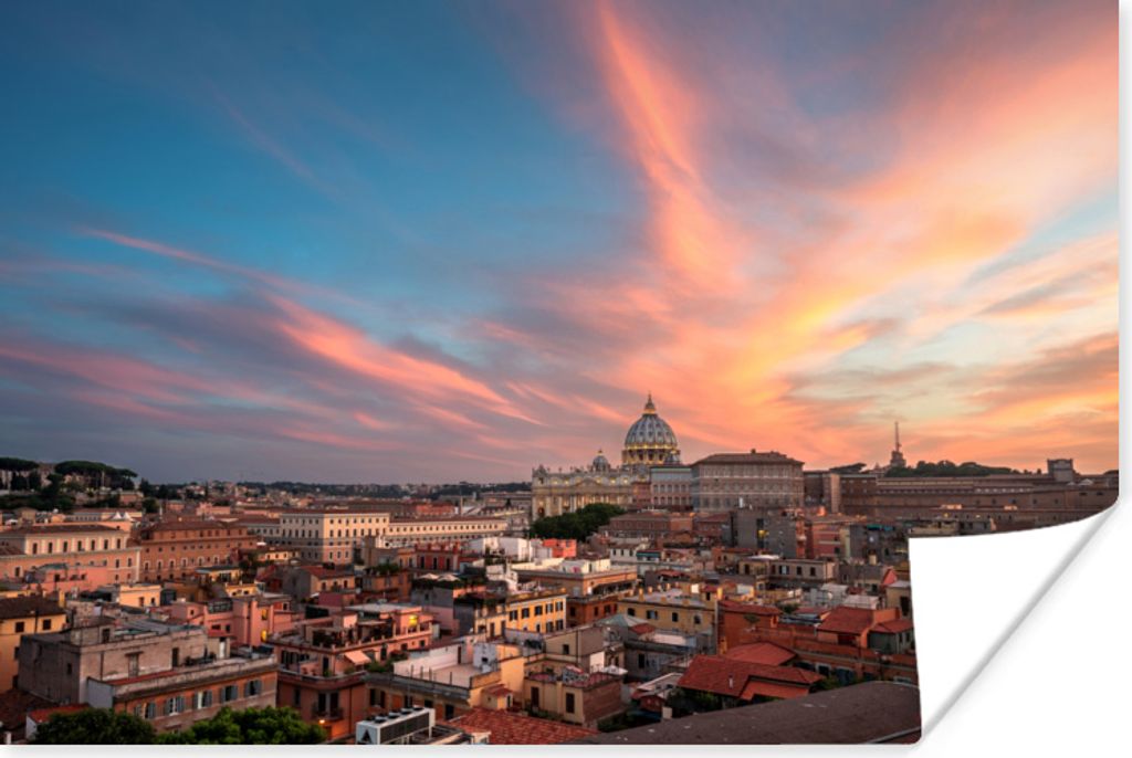 MuchoWow Poster Rom - Hauptstadt - Italien 180x120 cm - Fotoplakat