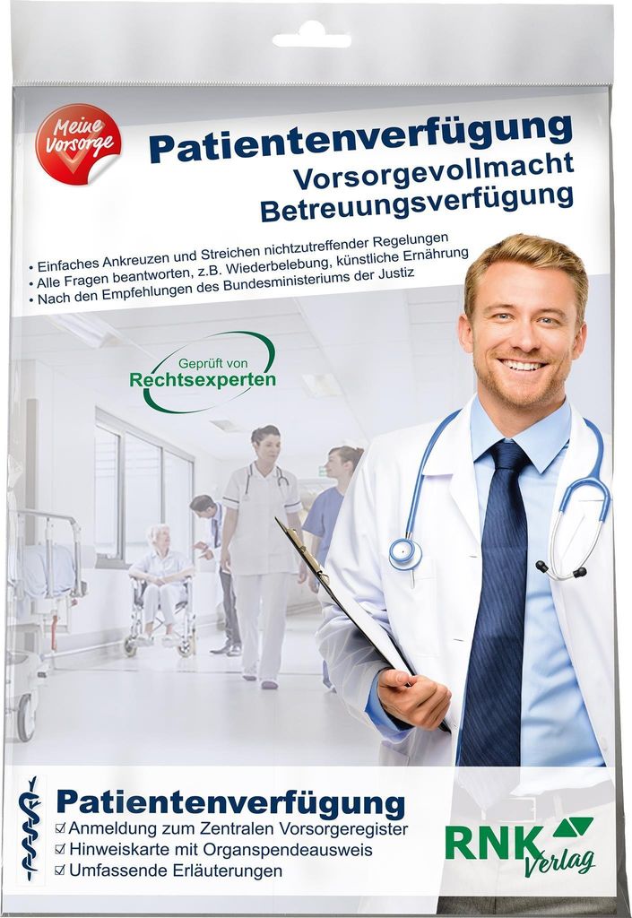 RNK Patientenverfügung A4 Euroloch mit Betreuungsverf./Vorsorgevollm.