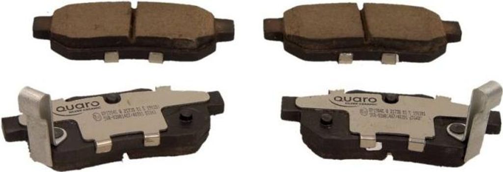 QUARO Bremsbeläge Satz Hinten Bremsklötze für HONDA Jazz II Schrägheck (GD, GE3, GE2) QP1584C