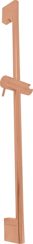 Barre de douche design or rose brillant avec curseur réglable robuste
