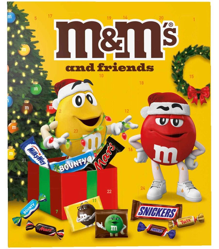 Mars M&M's & Friends Adventskalender, 361 gram - Inhoud: Productafbeelding 