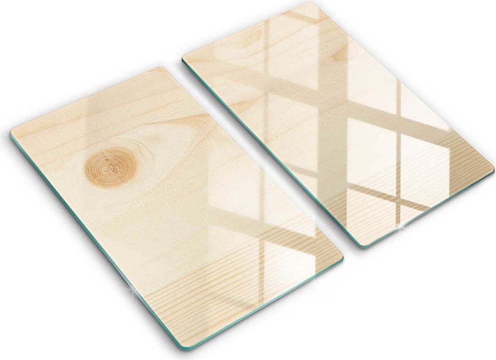 Abdeckung Glas - Küchenabdeckung - 2x30x52 cm - Abdeckplatte -Holzbrett