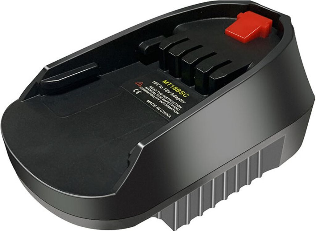 Batterieadapter Akku Konverter für Makita 18V LXT Akkus, um Elektrowerkzeuge Geräte von Bosch 18V Batterien zu treiben schwarz(Ohne Akku)