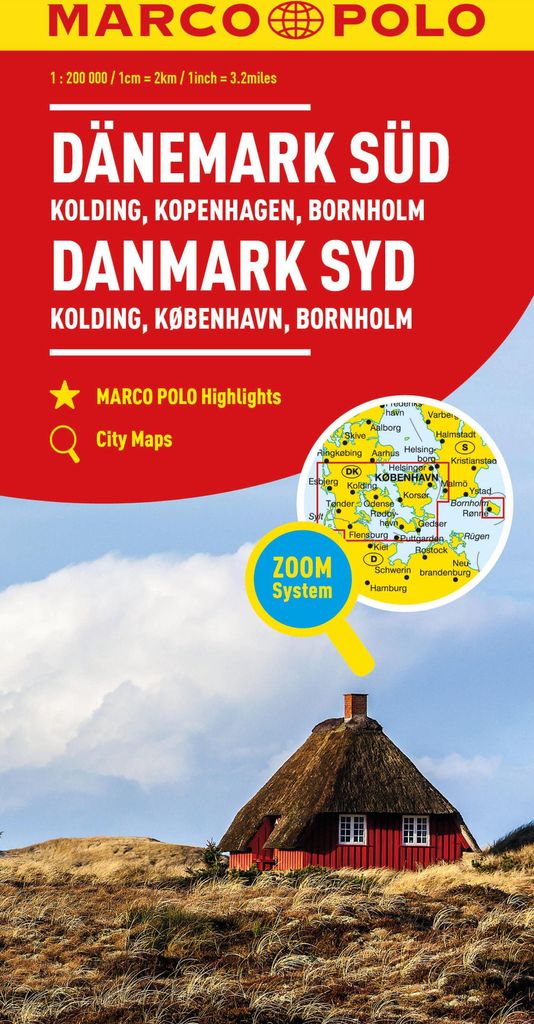MARCO POLO Regionalkarte Dänemark Süd 1:200.000