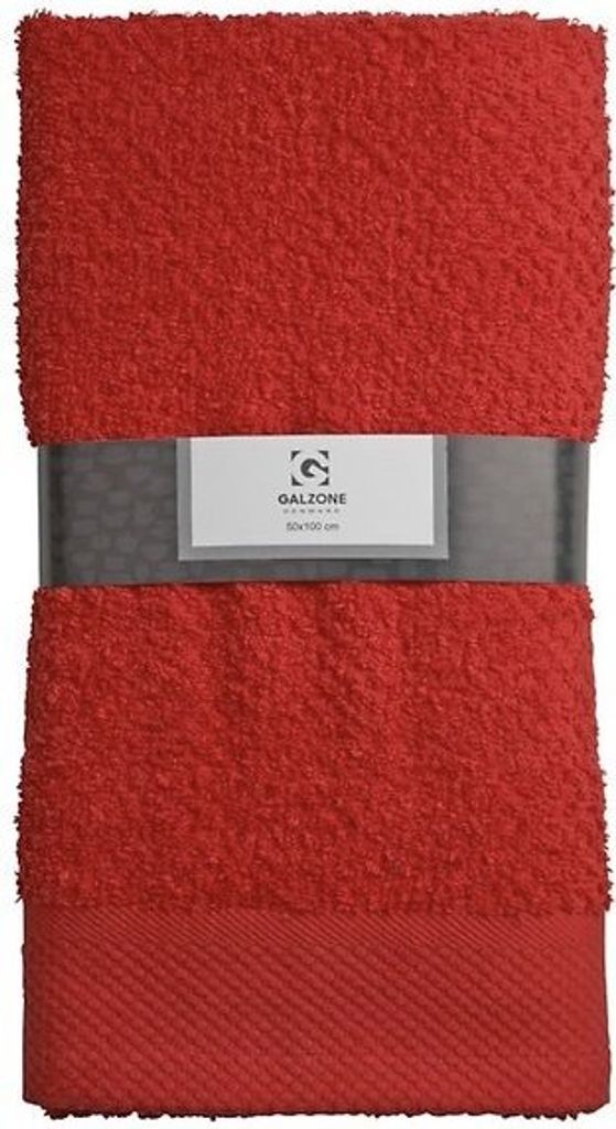Galzone Handtuch Baumwolle 50x100cm 400g rot Produktbild 
