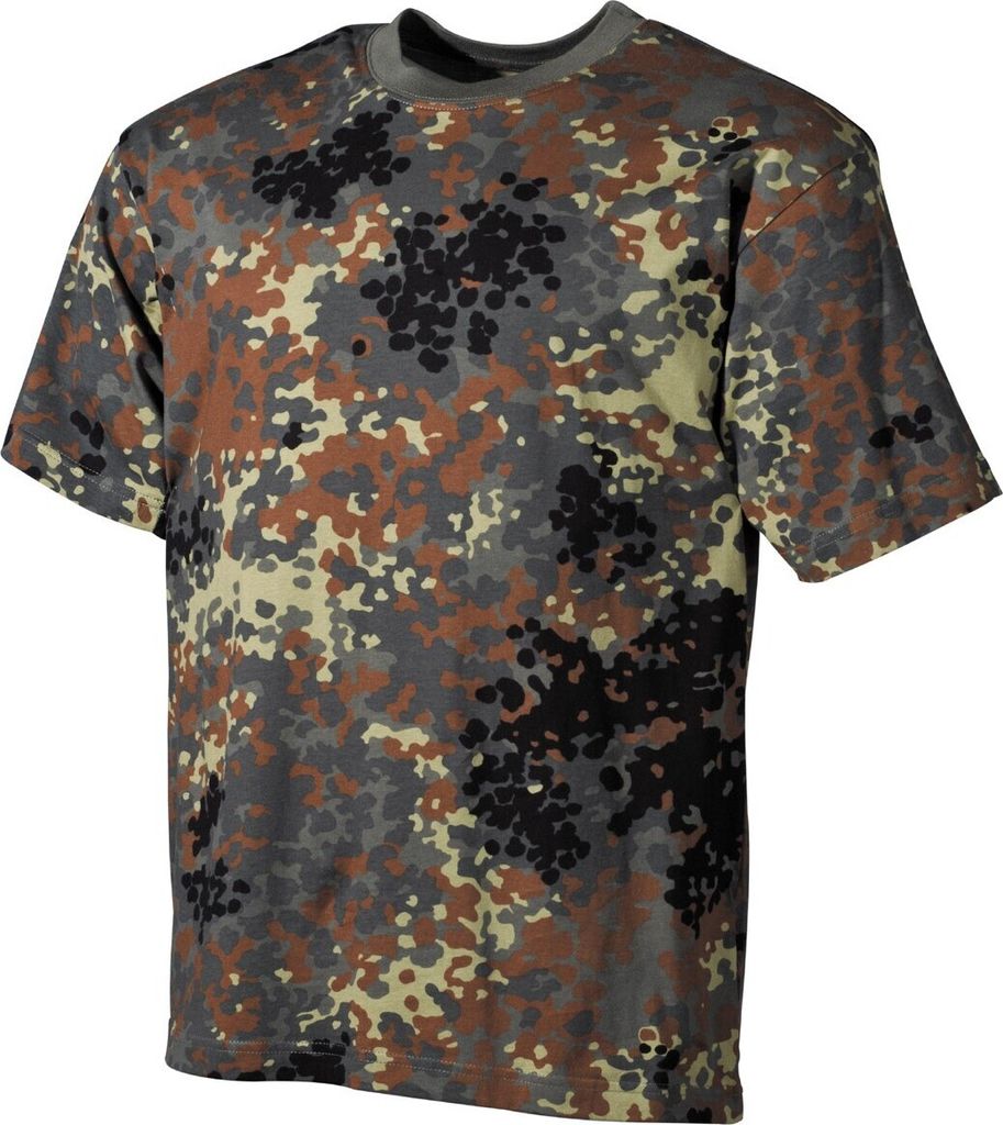 MFH BW Tarnmuster-T-Shirt german flecktarn, 160g/m2