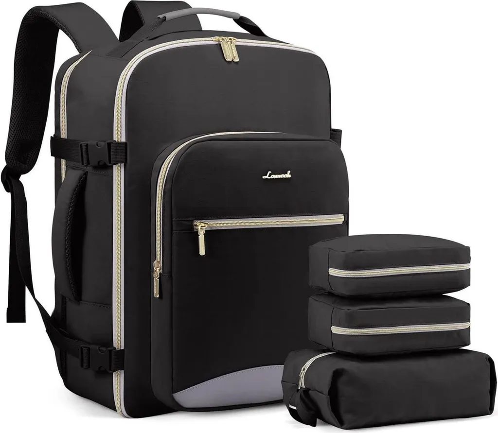 Zaino Donna 40L LOVEVOOK: Viaggia Leggera con Stile e 17" Laptop