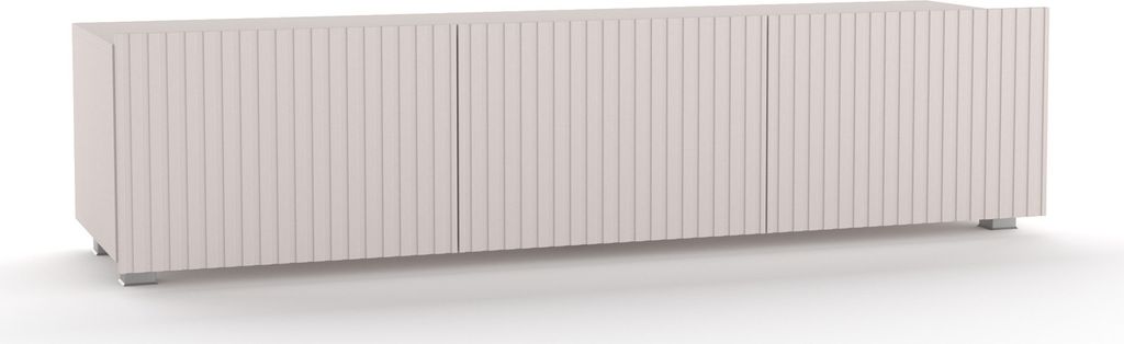 TV-Schrank KOLDER KL-02 mit 3 Türen Fernsehschrank 150 cm Fernsehtisch Lowboard Wohnzimmer Schrank Grifflos SoftClose Modern (Kaschmir)