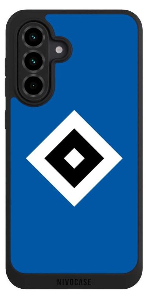 NIVOCASE Handyhülle für Samsung Galaxy A36 5G Hülle NIVOpure Case Schwarz HSV Hamburger SV Logo