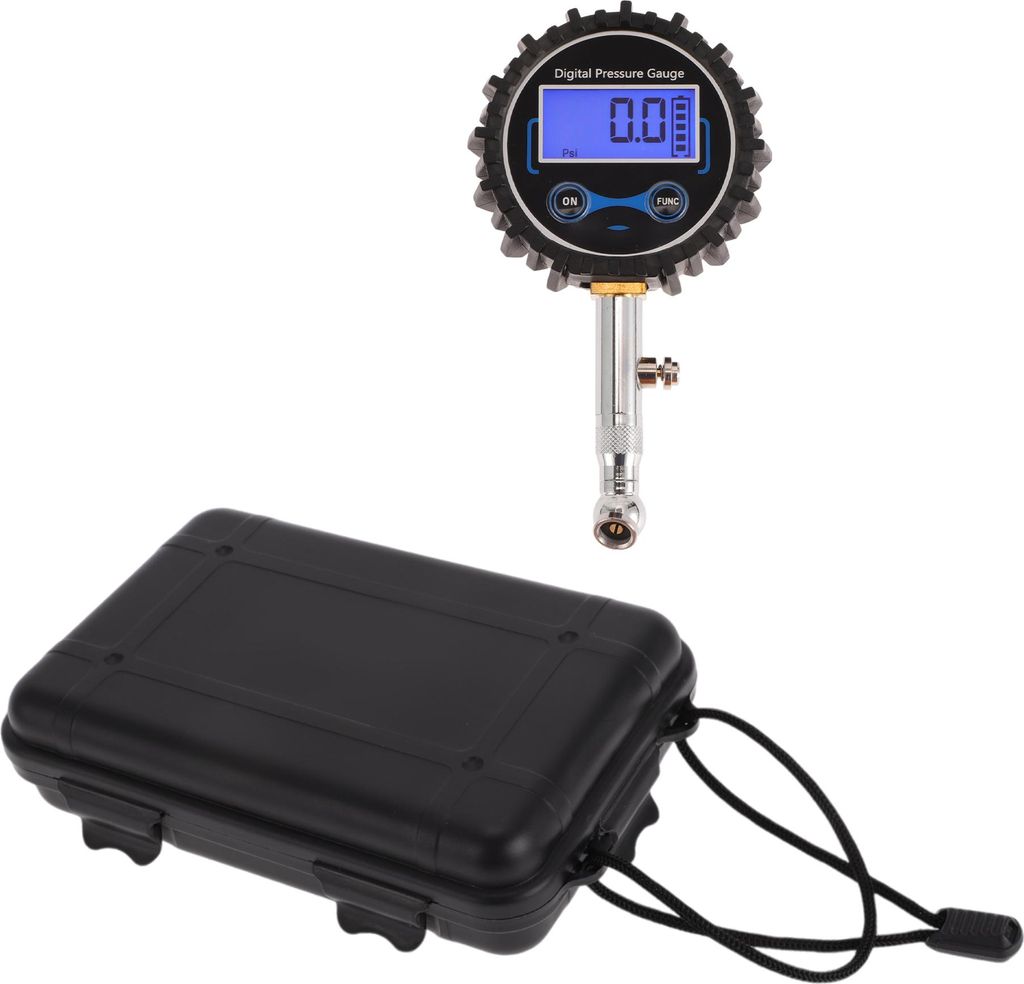 1 Satz Universal Digitaler Reifendruckmesser mit Verpackungsbox 0-200PSI Digitaler Luftdruckmesser für Autos