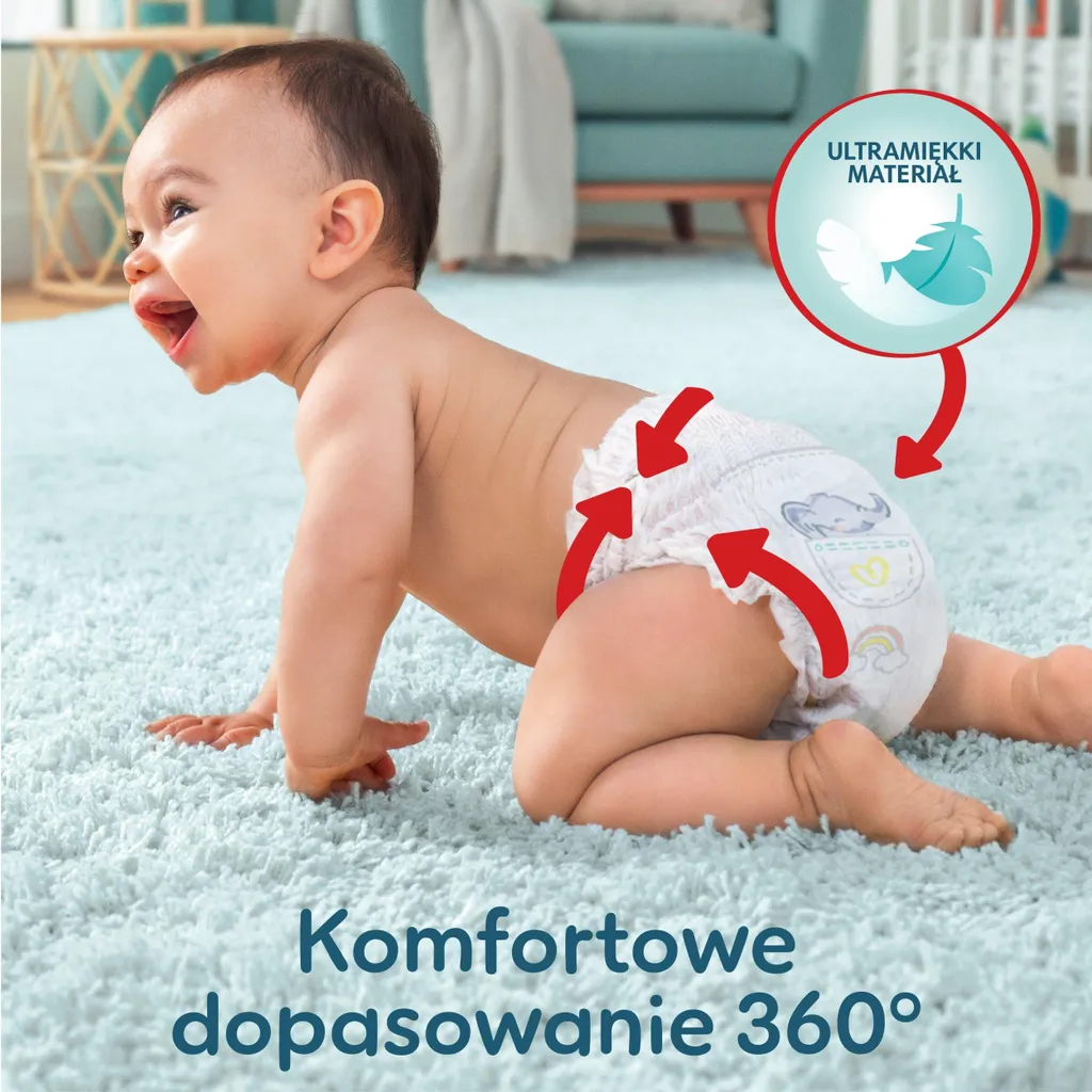 Pampers Premium Care Pants Taille 6 pour Bébé Actif Pack de 31 Couches
