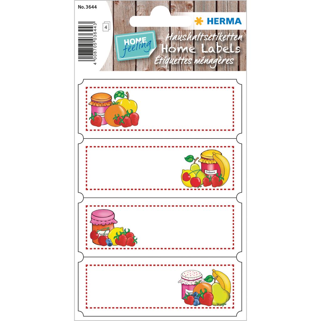 HERMA 3644 Marmeladen Etiketten selbstklebend, 16 Stück, 76 Produktbild 