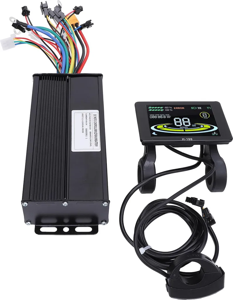 centralina sinusoidale 40A a 3 modalità con pannello di visualizzazione a colori LCD, kit di conversione ABS in lega di alluminio per scooter elettrici da bicicletta - 2
