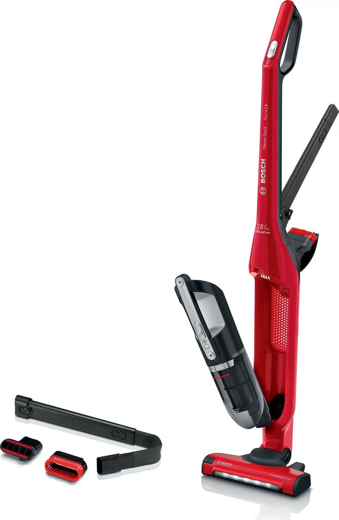 Bosch Serie 4 BBH3ZOO28 stick vacuum/electric broom Battery Dry Bagless 0.4 L Red 2.15 Ah