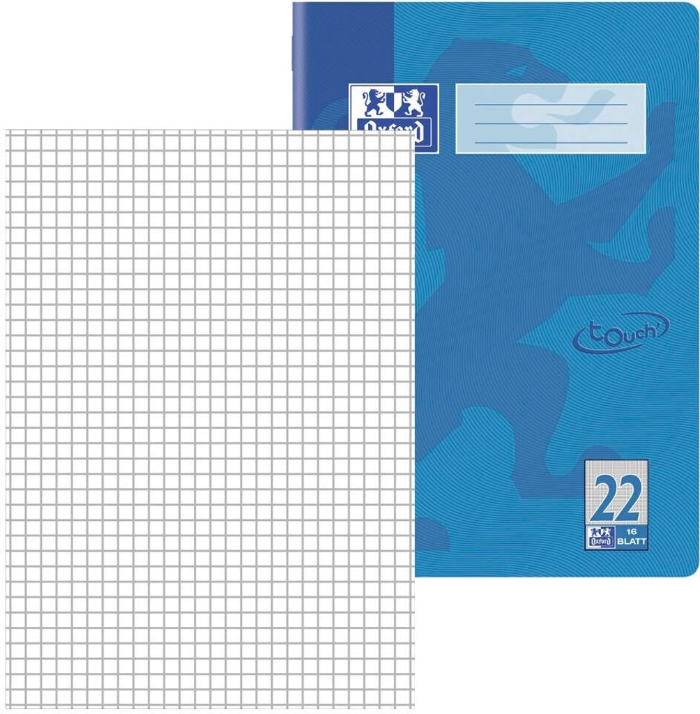 Cahier d'écolier Oxford "Touch" DIN A4 Lineature 22 Image du produit 