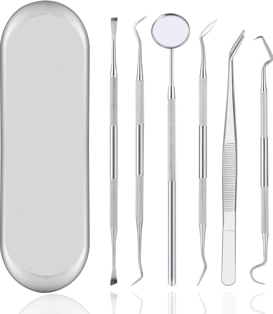 6er Zahnpflege Set, Zahnarzt Instrumente Zahnarztbesteck Produktbild