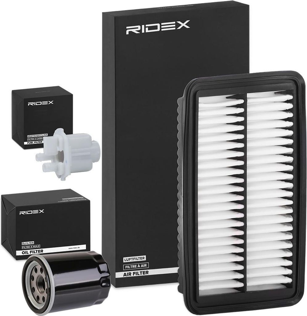 RIDEX Filterset Inspektionspaket Filtersatz für KIA Picanto (SA) PICANTO (TA)