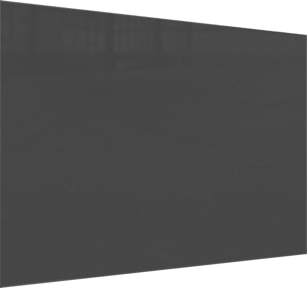 Glasboard, dunkelgrau 100x80cm - rahmenloses Glasboard, gehärtetes Glas zur Verwendung mit Neodym-Magneten
