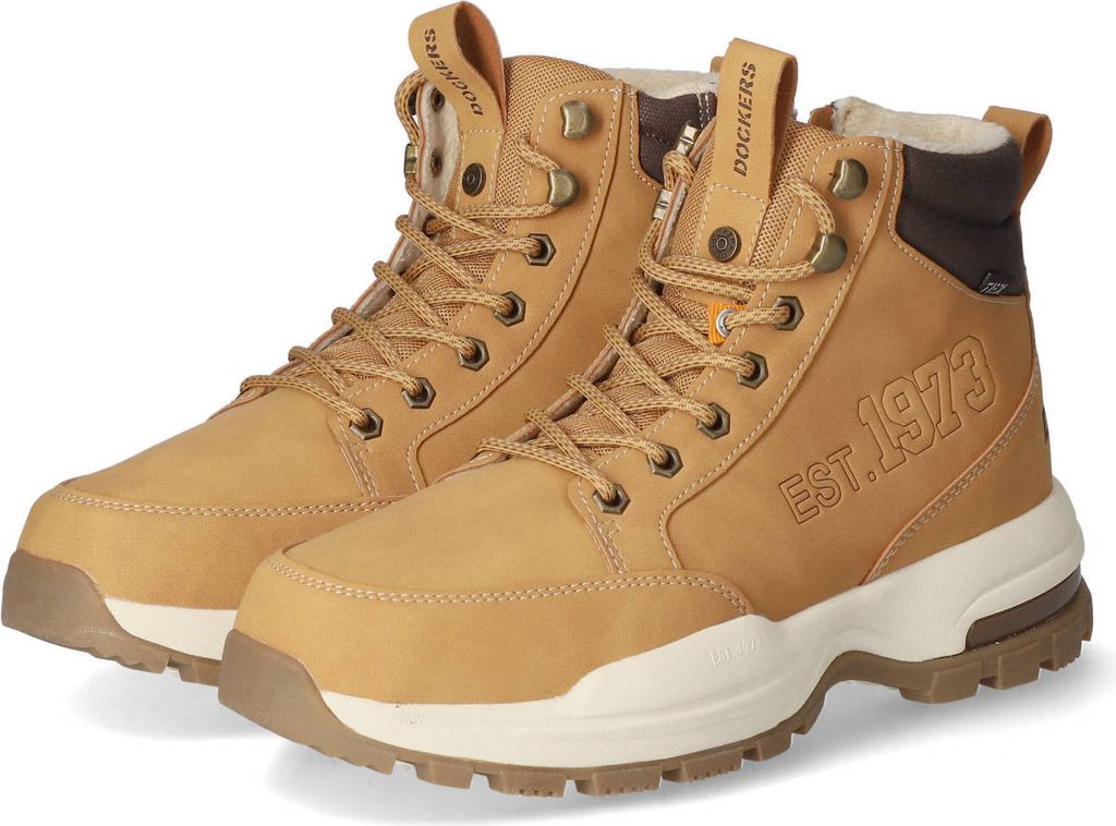 Dockers Herren Schnürboots/ Winterboots Braun Kunstleder Produktbild 