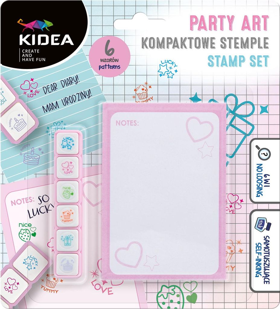Kompaktstempel Party Art Set 6 Farben 0019