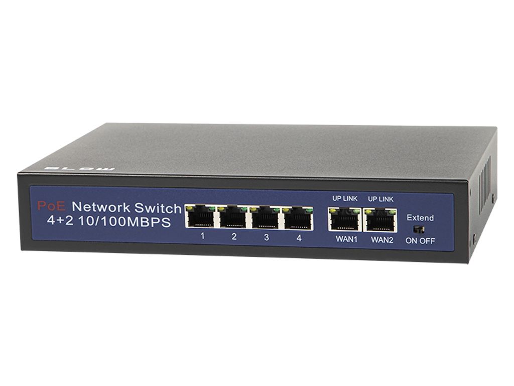 Blow Switch 4 PoE 100Mbps 60W BL-SW6-4P Zdjęcie produktu 
