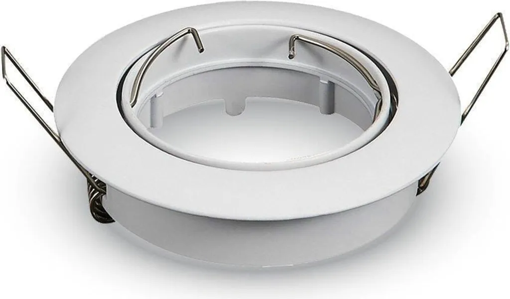 V-TAC VT-779 Portafaretto GU10 Rotondo Bianco | Facile Installazione