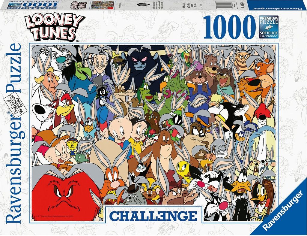 Ravensburger - Puzzle 1000 Looney Tunes Challenge