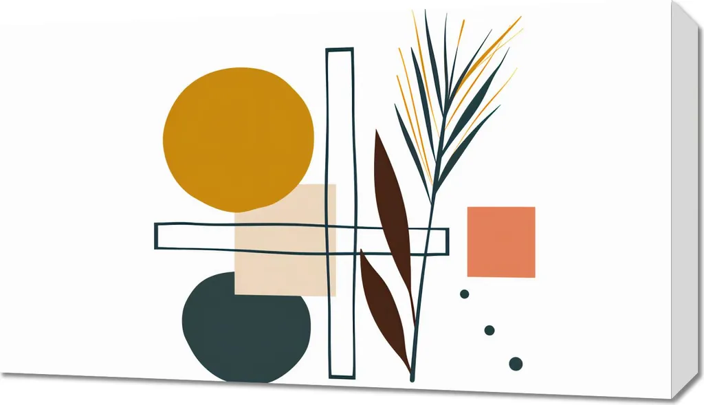 Quadro Zen Giardino Simmetrico 70x40 cm: Armonia per la Tua Casa
