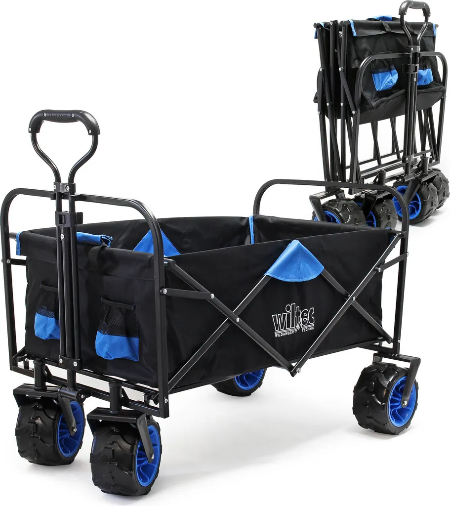Chariot de transport pour équipement famille et randonnée pliable