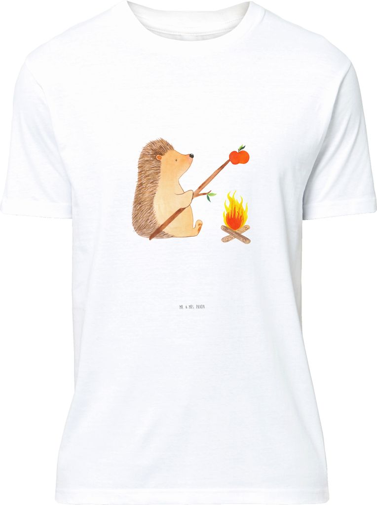Mr. & Mrs. Panda Tshirt Igel Grillen - Weiß - Geschenk, Produktbild 