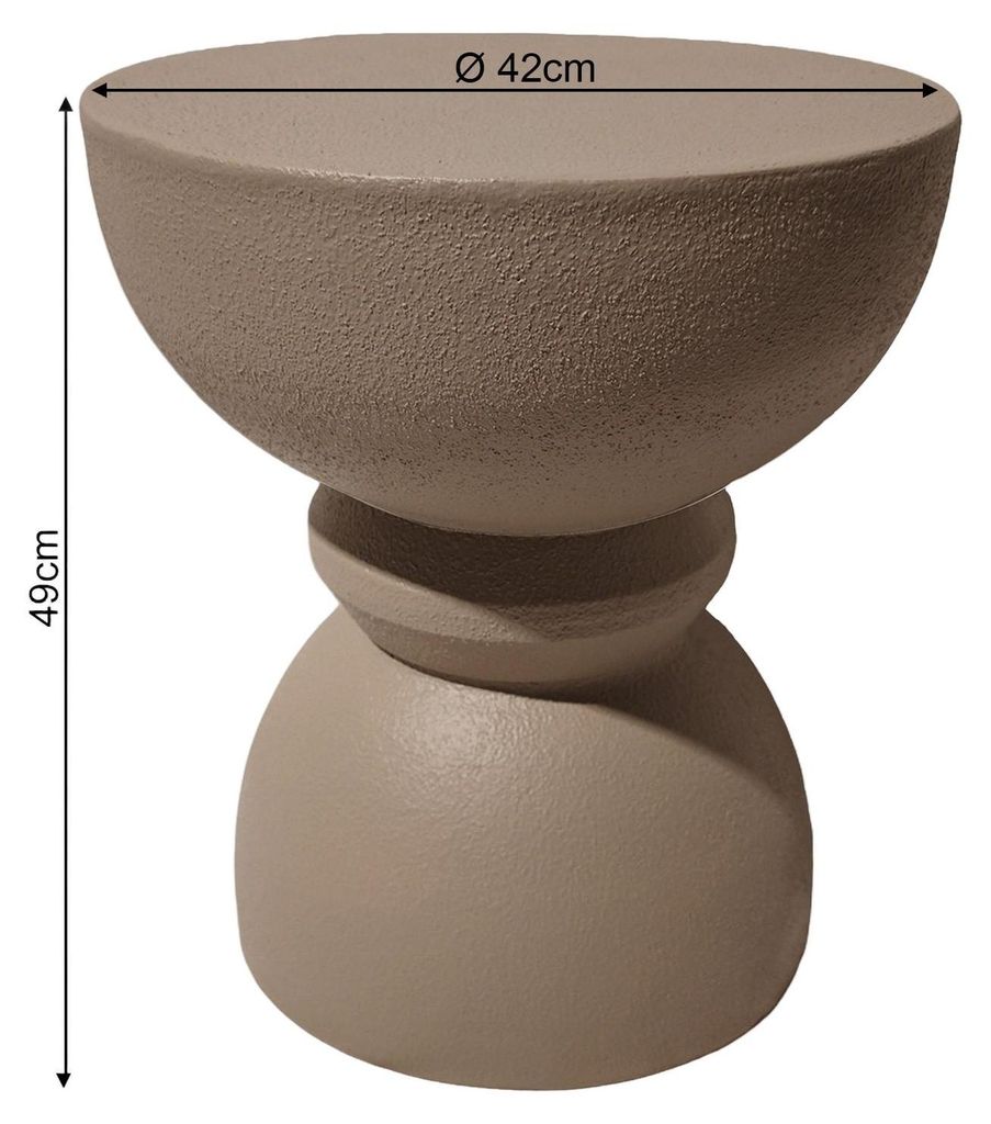 Table basse moderne Rebecca Mobili Dolomite 42,5 x 35 x 35 Image du produit 