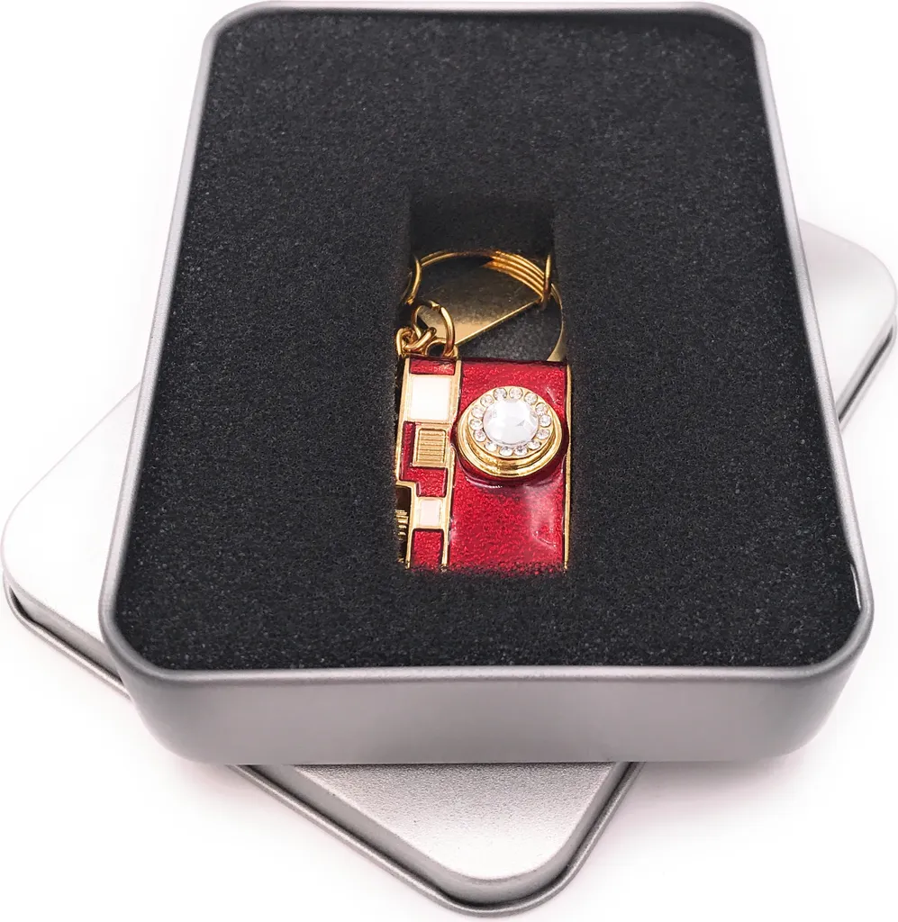 Offerta Chiavetta USB 64GB Onwomania Fotocamera Oro Rosso Gift Box