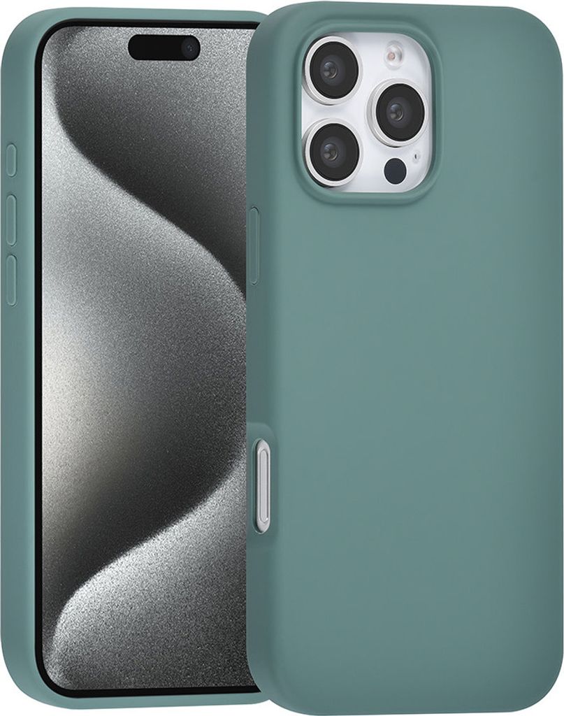 TUNIQ iPhone 16 Pro Max Back cover case - Premium Liquid silicone - Green