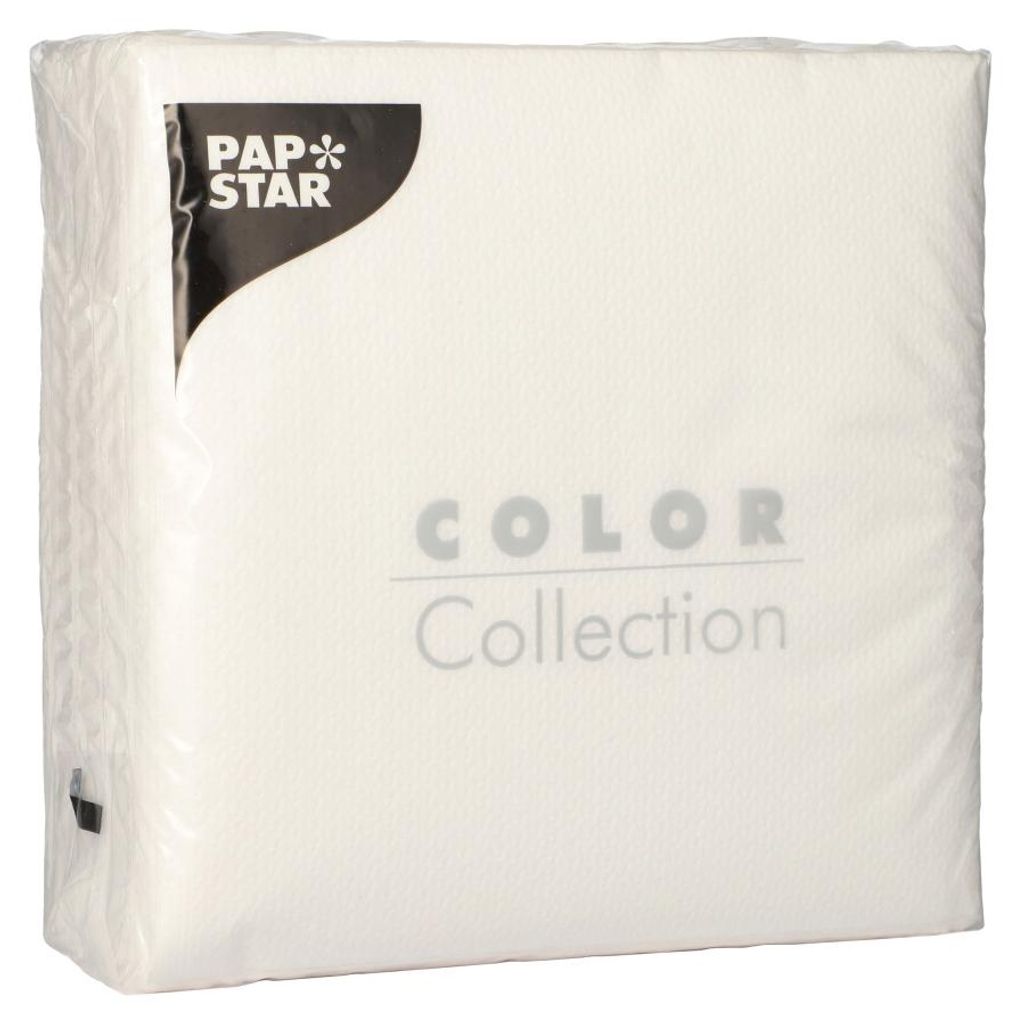 Papstar Prägeservietten weiß 33 cm x 33 cm 1 lagig 100 Zdjęcie produktu 
