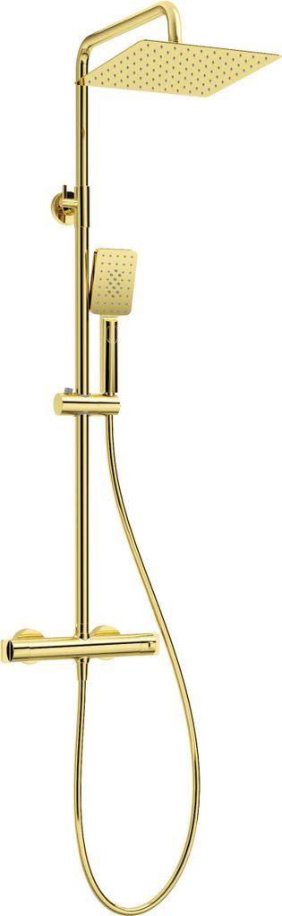 Rain shower with thermostatic shower mixer