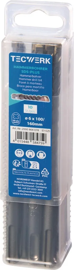 Punta Perforatrice SDS-Plus 10mm x 160mm - Dimentica i Fori Imprecisi