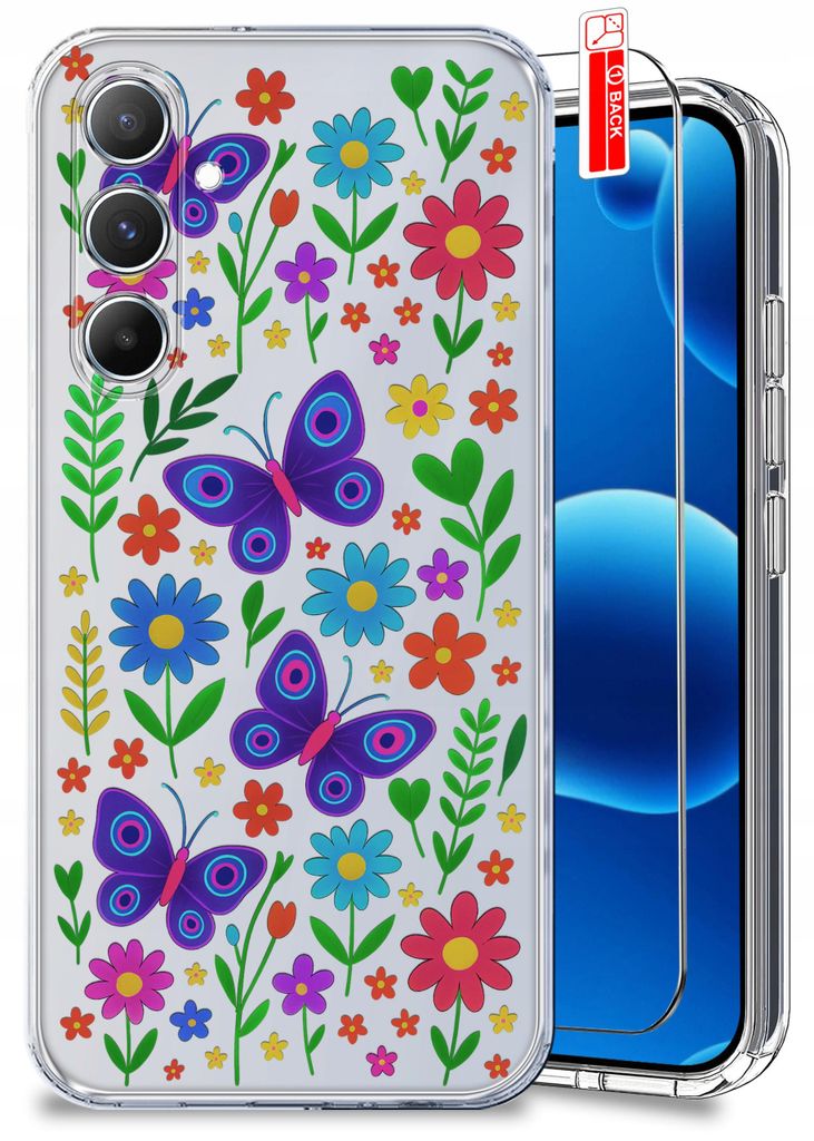 Hülle für Samsung S25+ Plus – Frühlingsmotive: Frühling, Blumen – Clear Case + Glas