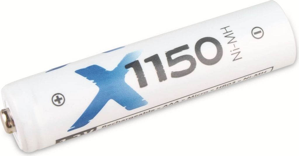 XCell X1150 Micro AAA Akku 4er Folie (1,2 V, Höhe 44,5 mm, ø 10,5 mm) 146985