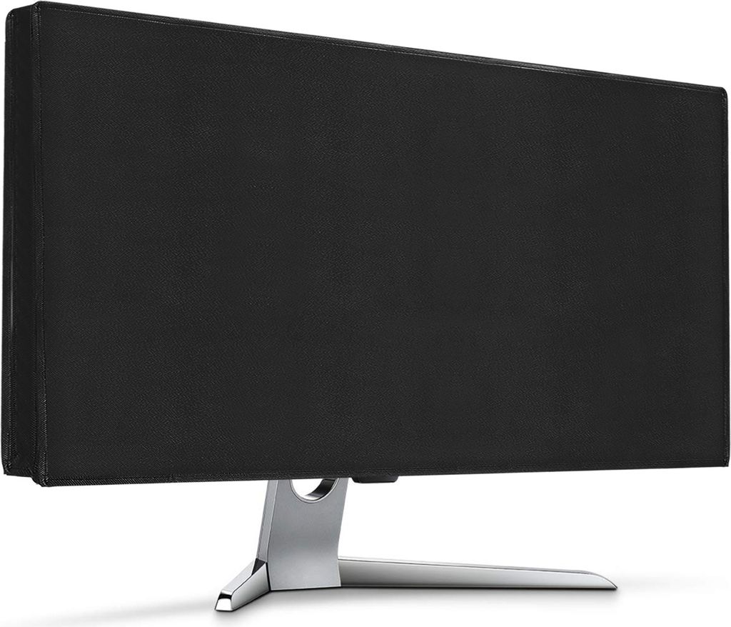 kwmobile Schutzhülle kompatibel mit 34-35" Monitor - Hülle PC Bildschirm - Computer Cover Case - Schwarz