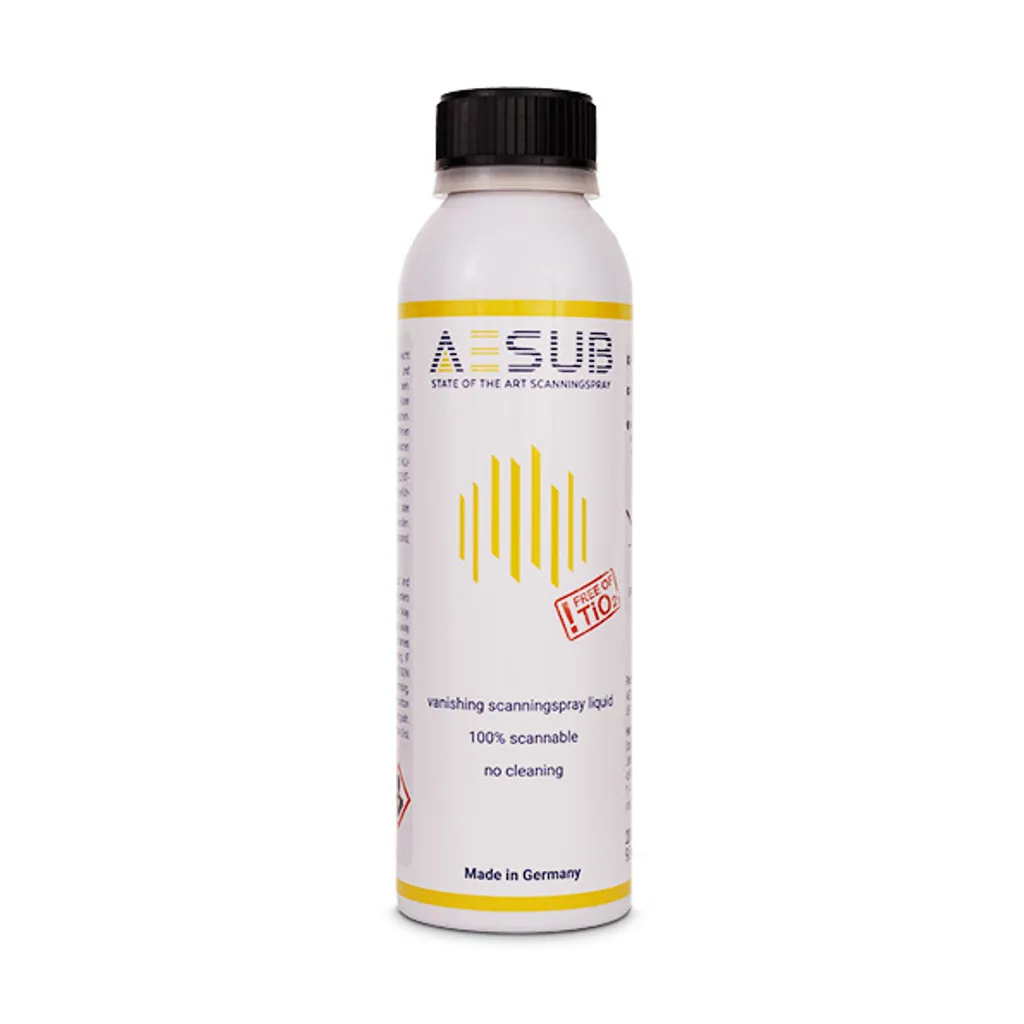 AESUB Yellow Scanspray gelb : spray de sublimation 200ml pour scan 3D