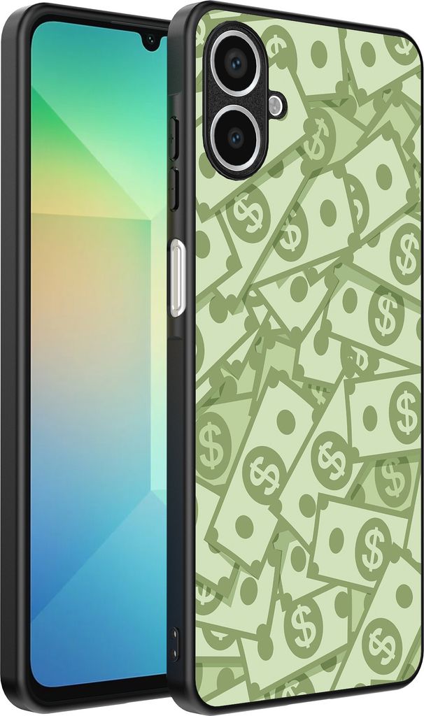 Smartphonica Telefon Fall geeignet für Samsung Galaxy A06 mit Geld Impressum - TPU Backcover Fall mit Geld Design