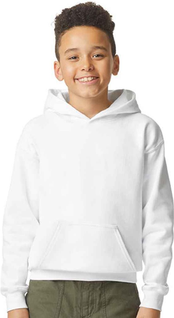 Gildan - "Softstyle" Kapuzenpullover Mittelschwer für Kinder PC7409 (152) (Weiß)